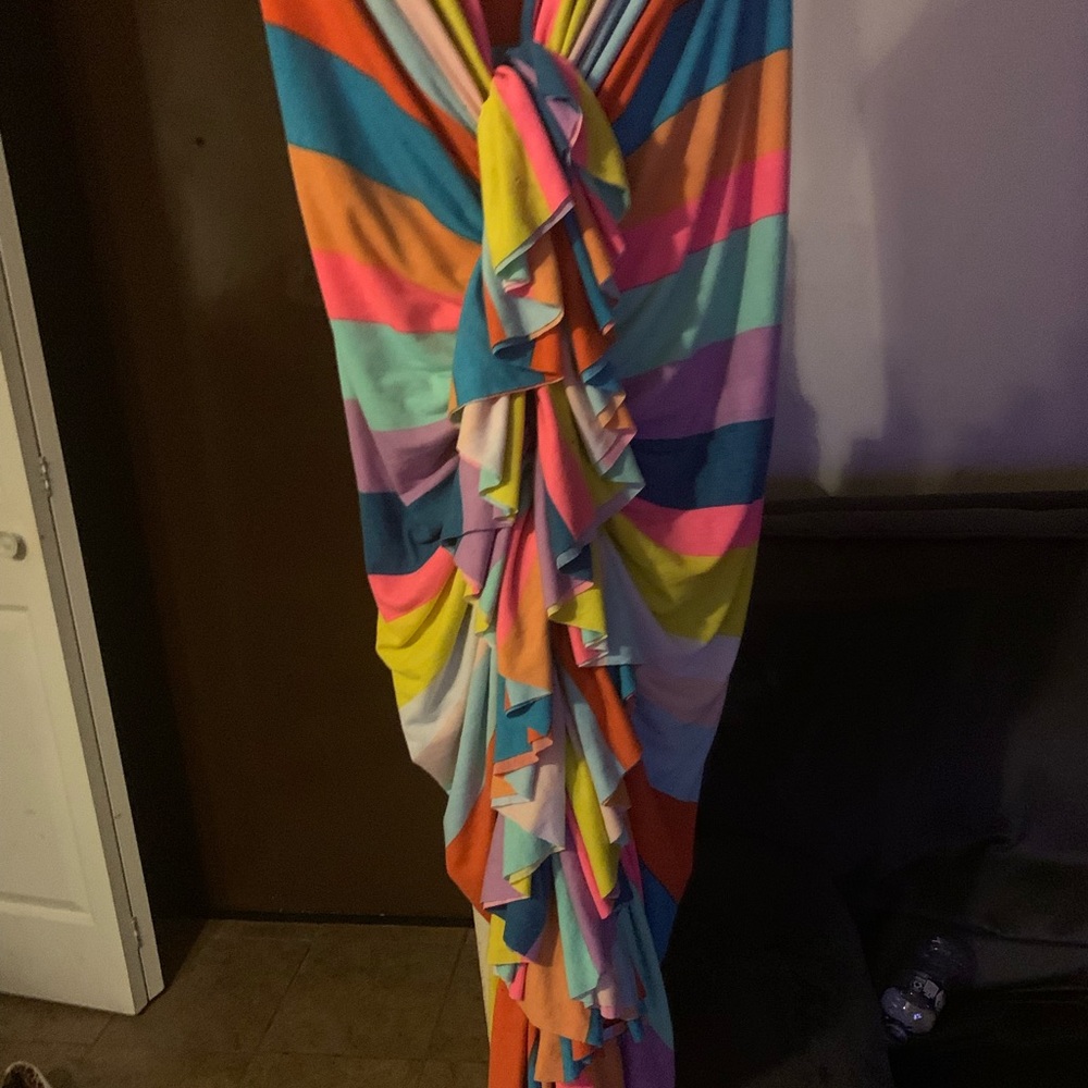 COLORFUL STRIPPED DRESS - Picture 3 of 16